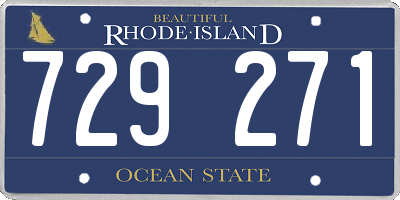 RI license plate 729271
