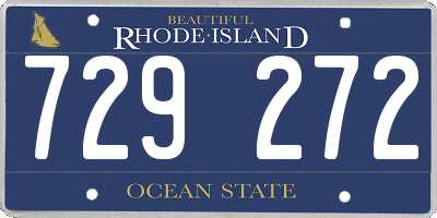 RI license plate 729272