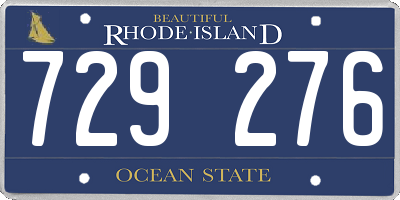 RI license plate 729276