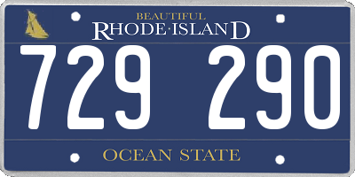 RI license plate 729290