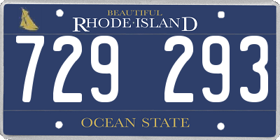 RI license plate 729293