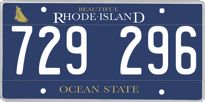 RI license plate 729296