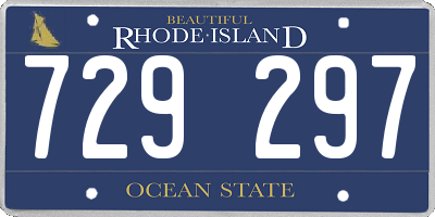 RI license plate 729297