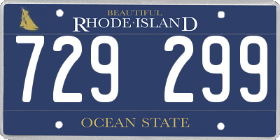 RI license plate 729299