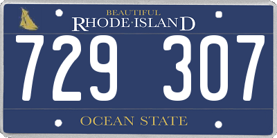 RI license plate 729307