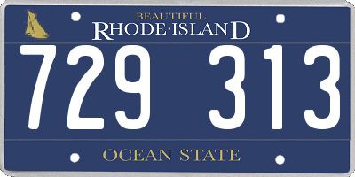 RI license plate 729313