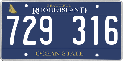 RI license plate 729316