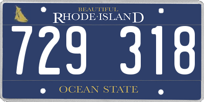 RI license plate 729318