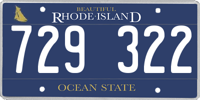 RI license plate 729322