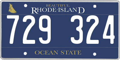 RI license plate 729324
