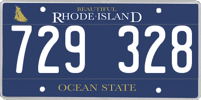 RI license plate 729328