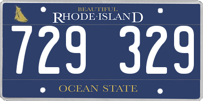 RI license plate 729329
