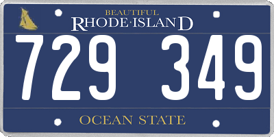 RI license plate 729349