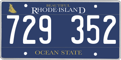 RI license plate 729352