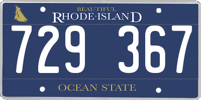 RI license plate 729367