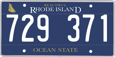 RI license plate 729371