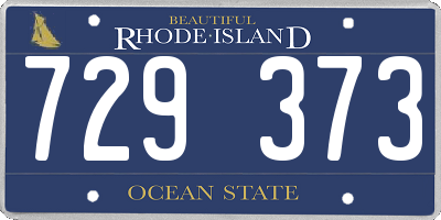 RI license plate 729373