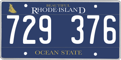 RI license plate 729376
