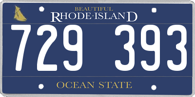 RI license plate 729393