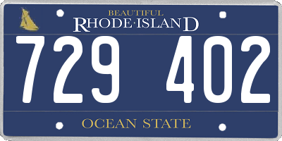 RI license plate 729402