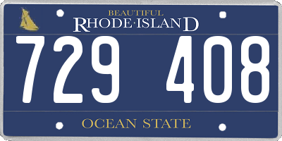 RI license plate 729408