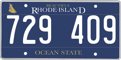 RI license plate 729409