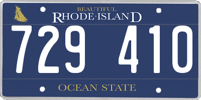 RI license plate 729410