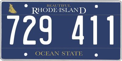 RI license plate 729411