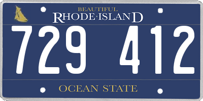 RI license plate 729412