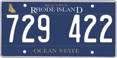 RI license plate 729422