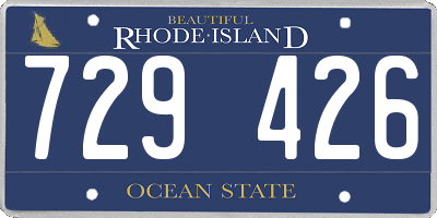 RI license plate 729426