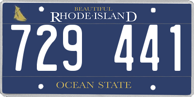 RI license plate 729441