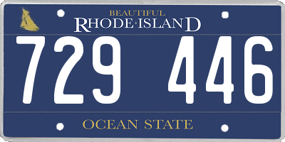 RI license plate 729446