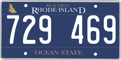 RI license plate 729469