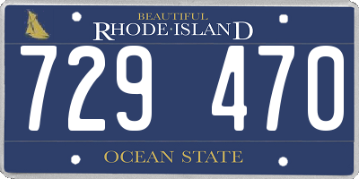 RI license plate 729470