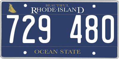 RI license plate 729480