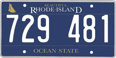 RI license plate 729481