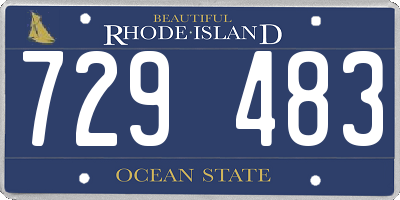 RI license plate 729483