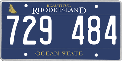 RI license plate 729484