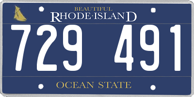 RI license plate 729491
