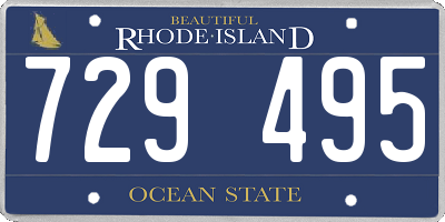 RI license plate 729495