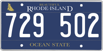 RI license plate 729502