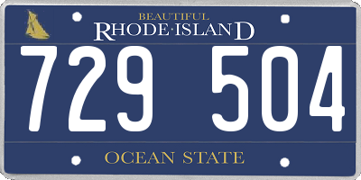 RI license plate 729504