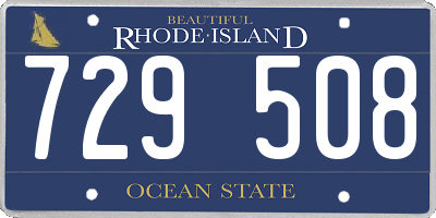 RI license plate 729508