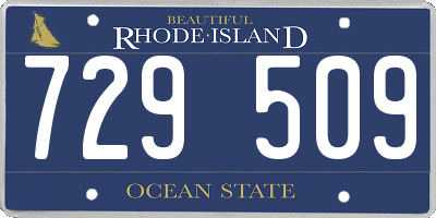 RI license plate 729509