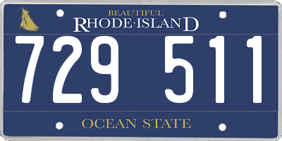 RI license plate 729511