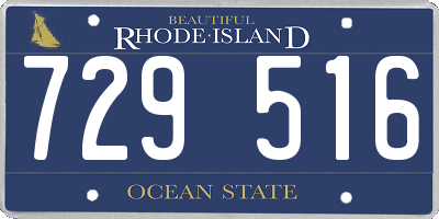 RI license plate 729516
