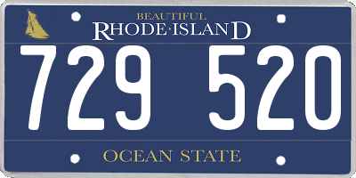 RI license plate 729520