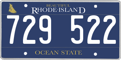 RI license plate 729522