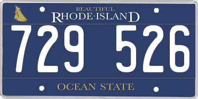 RI license plate 729526